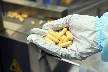 campione capsule prodotte in laboratorio